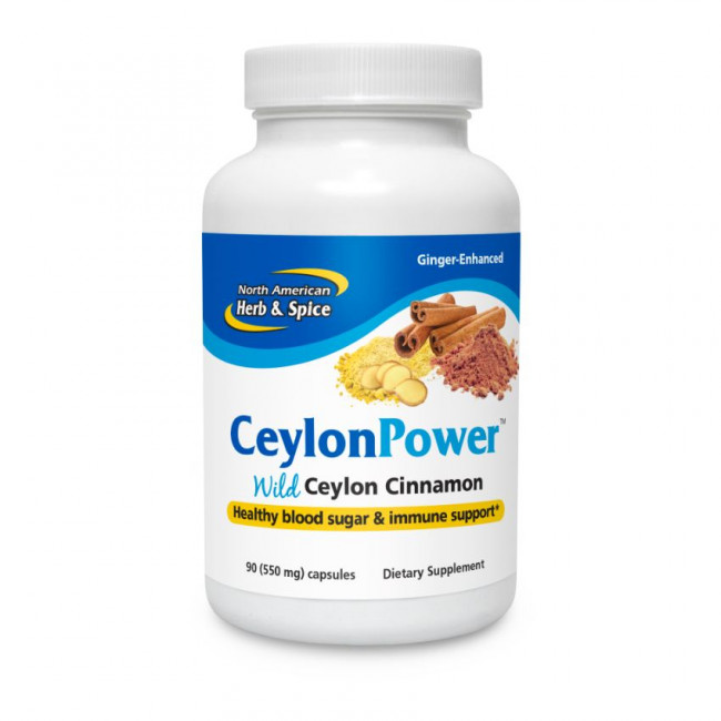 Picture of North American Herb & Spice 231756 Ceylon Power Cinnamon - 90 Capsules