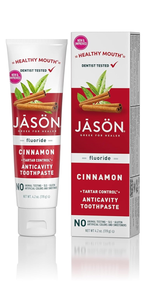 Picture of Hain Celestial Group 4804643 4.2 oz Healthy Mouth Fluoride Toothpaste&#44; Cinnamon