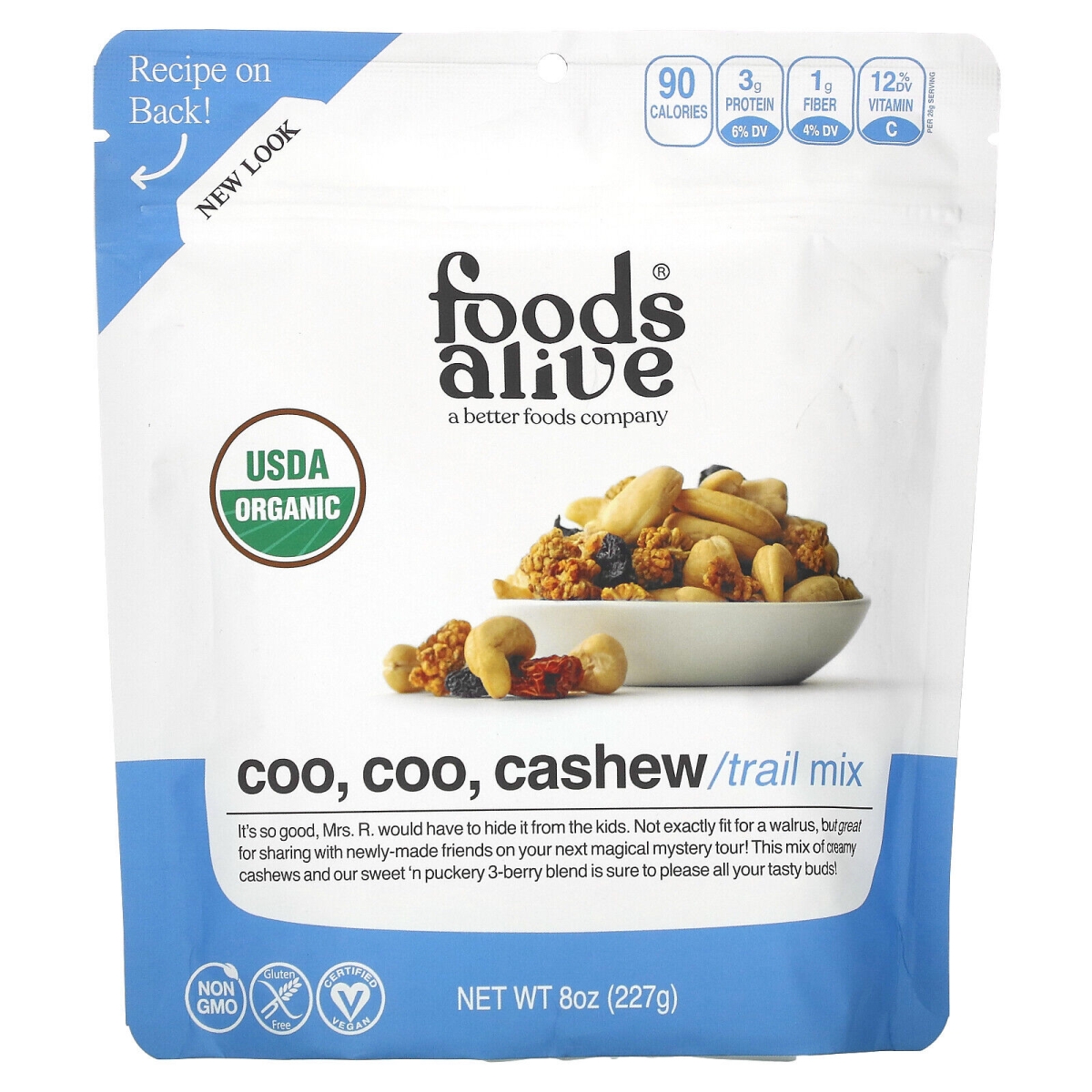 591087 8 oz Coo Coo Cashew Trail Mix