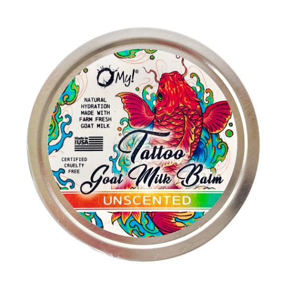 708272 2 oz Unscented Goat Milk Tattoo Balm Tin