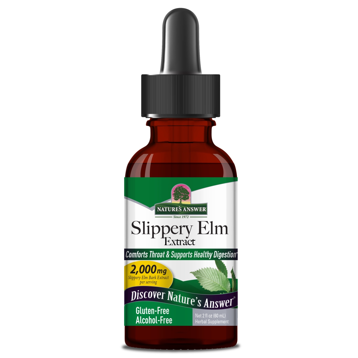 Picture of Natures Answer 83 AF460 2 oz Alcohol Free Slippery Elm Liquid Extract