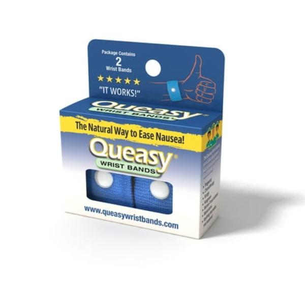 562346 Queasy Wrist Band, Blue - Pack of 2
