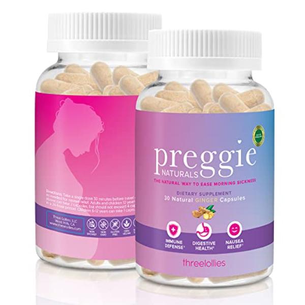 562351 Preggie Naturals Ginger, 30 Capsules