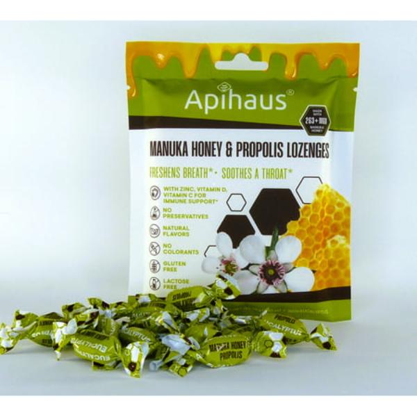 800489 Eucalyptus Manuka Honey & Propolis Lozenges, 20 Piece