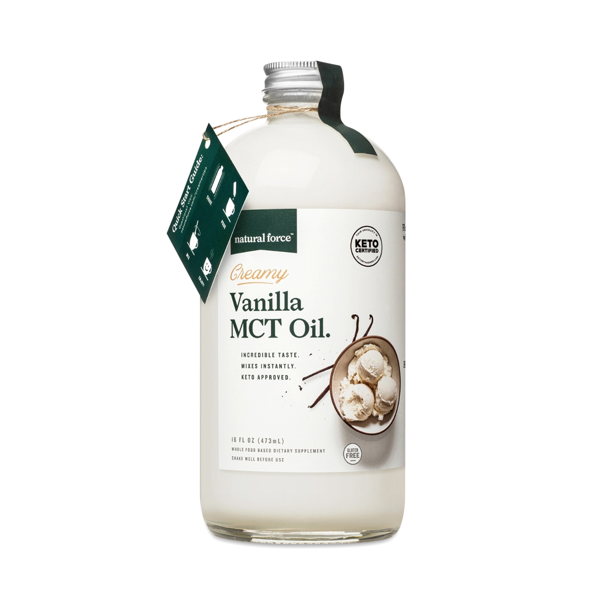 Picture of Natural Force 803069 16 oz Creamy MCT Oil&#44; Vanilla