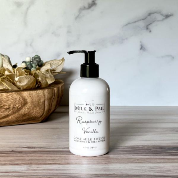 708282 12 oz Raspberry Vanilla Goat Milk Lotion