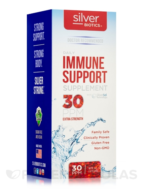 443527 16 oz 30 ppm Silver Daily Immune Extra Strength