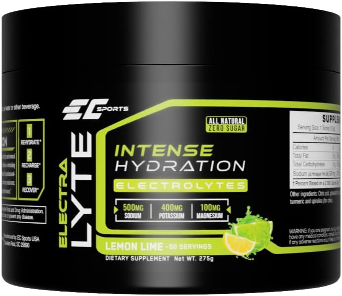 813403 277 g Hydrate Electrolytes Powder Lemon Lime Dietary Supplement