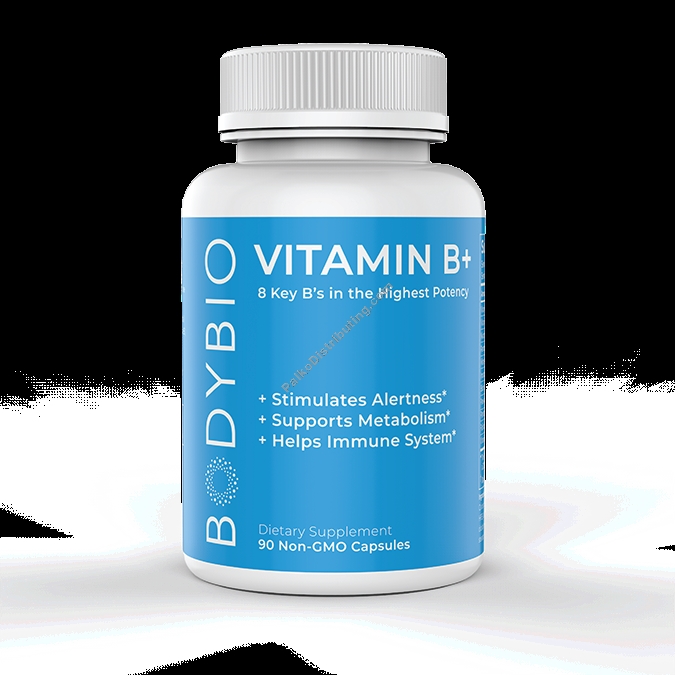 Picture of Bodybio 818810 B Plus Vitamins Capsules - 90 Count