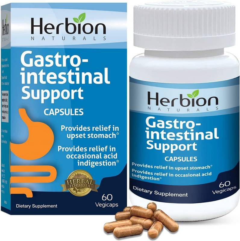 582896 Gastro Intestinal Support Vegetarian Capsules - 60 Count
