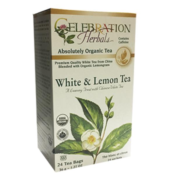 Picture of Celebration Herbals 275418 Organic White & Lemon Tea Bags - 24 Bag