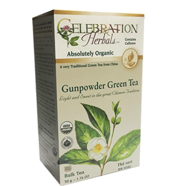Picture of Celebration Herbals 275945 70 g Organic Gunpowder Loose Green Tea