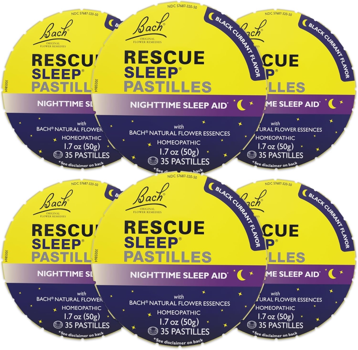 Picture of Bach 334437C 50 gm Rescue Sleep Aid Pastilles Lozenges - Black Current Flavor - Pack of 12