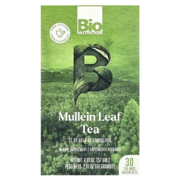 Picture of Bio Nutrition 515000 Mullein Leaf Tea Bag - 30 Count