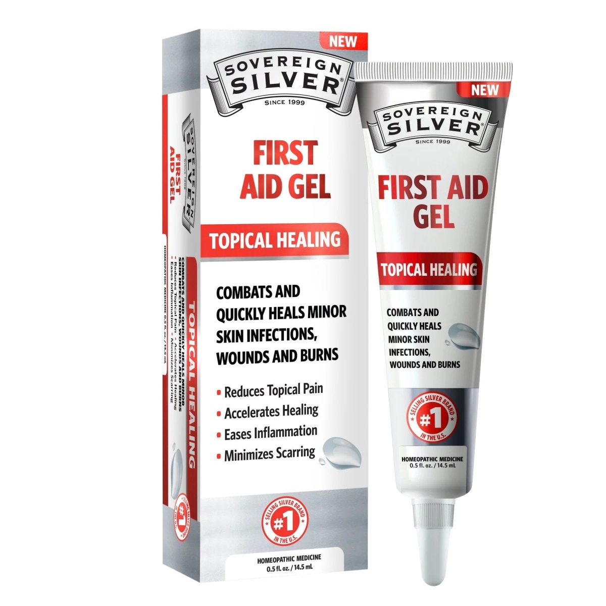 Picture of Sovereign Silver 169074 0.5 oz Silver First Aid Gel