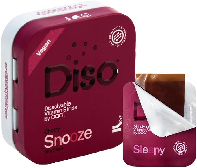 Picture of Diso 709008C Snooze - Dissolvable Oral Supplement Strips for Sleep&#44; Cherry - 30 Count - 6 per Tray