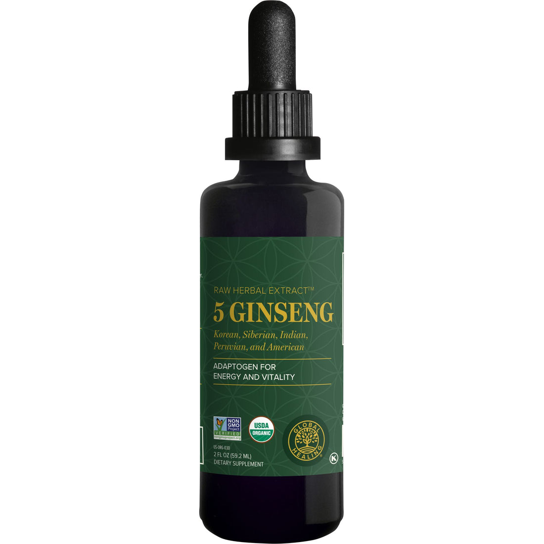 Picture of Global Healing Center 739362 2 oz Ginseng Dietary Supplement