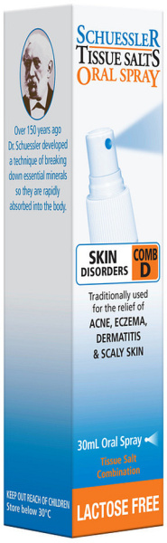 631026 30 ml Comb D 6X Skin Disorders Oral Spray