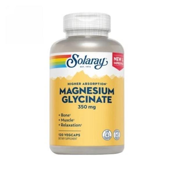 Picture of Solaray 126901 High Absorption Magnesium Glycinate Dietary Supplement - 120 Count