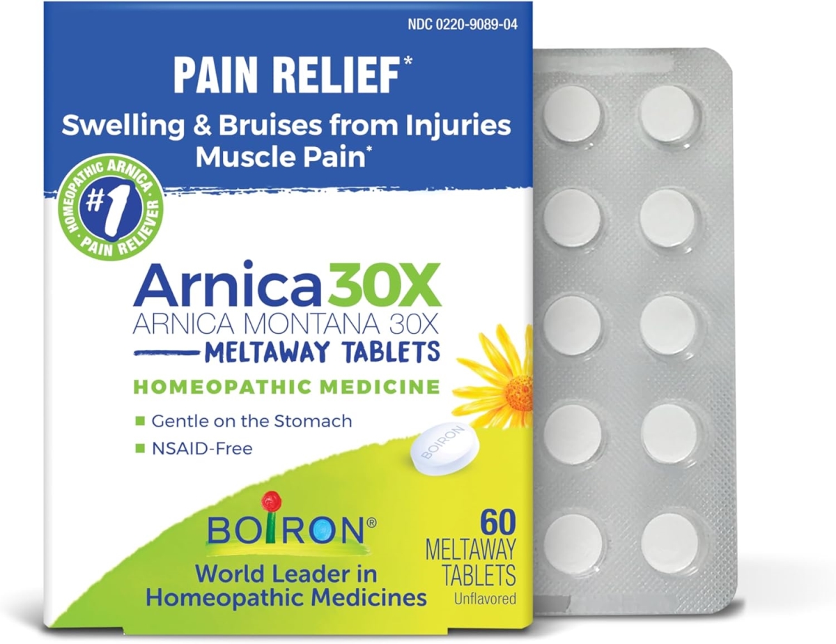 Picture of Boiron 330040 Arnica 30x Tablets for Pain Relief from Muscle Pain - 60 Count