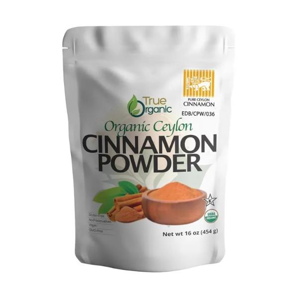 275394 16 oz True Organic Cinnamon Powder