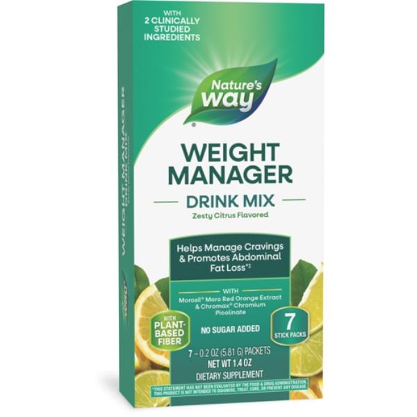 Picture of Natures Way 153987 Weight Management Citrus Drink Mix - 7 Packets