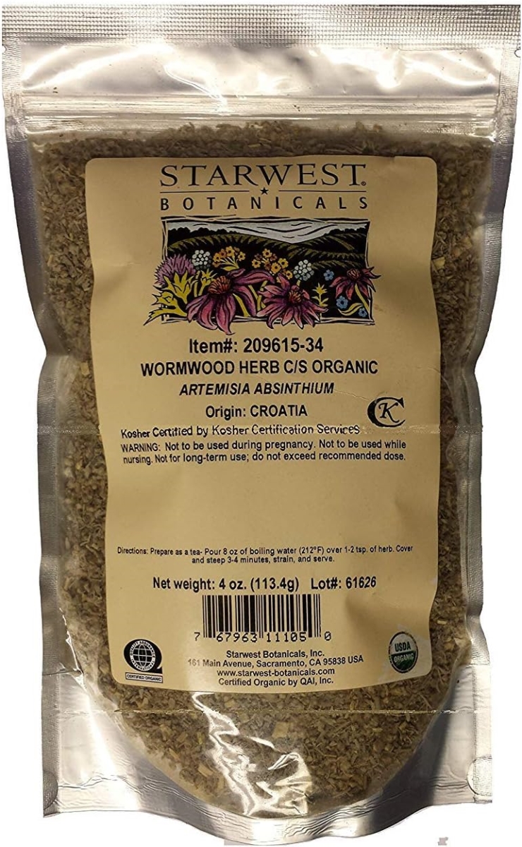 275687 16 oz Wormwood Herb Cut & Sifted Organic