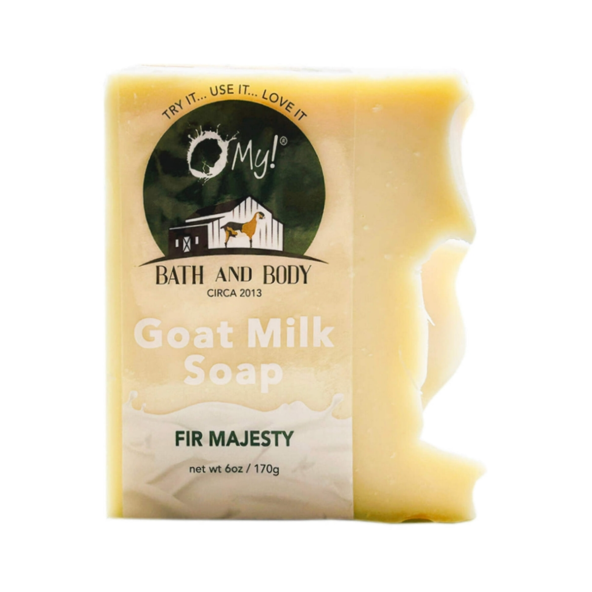 Picture of O My 708076 6 oz Goat Milk Soap Bar - Fir Majesty