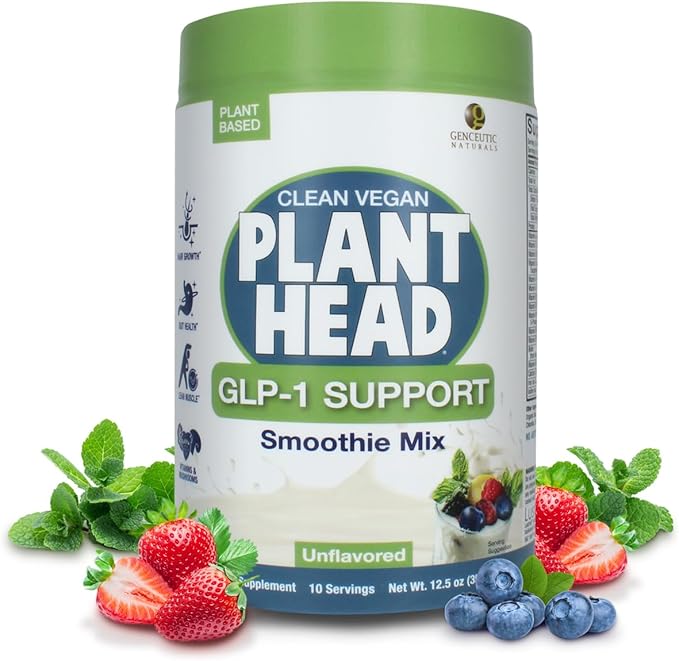 Picture of Genceutic Naturals 830058 12.5 oz GLP-1 Support Powder Unflavored Smoothie Mix
