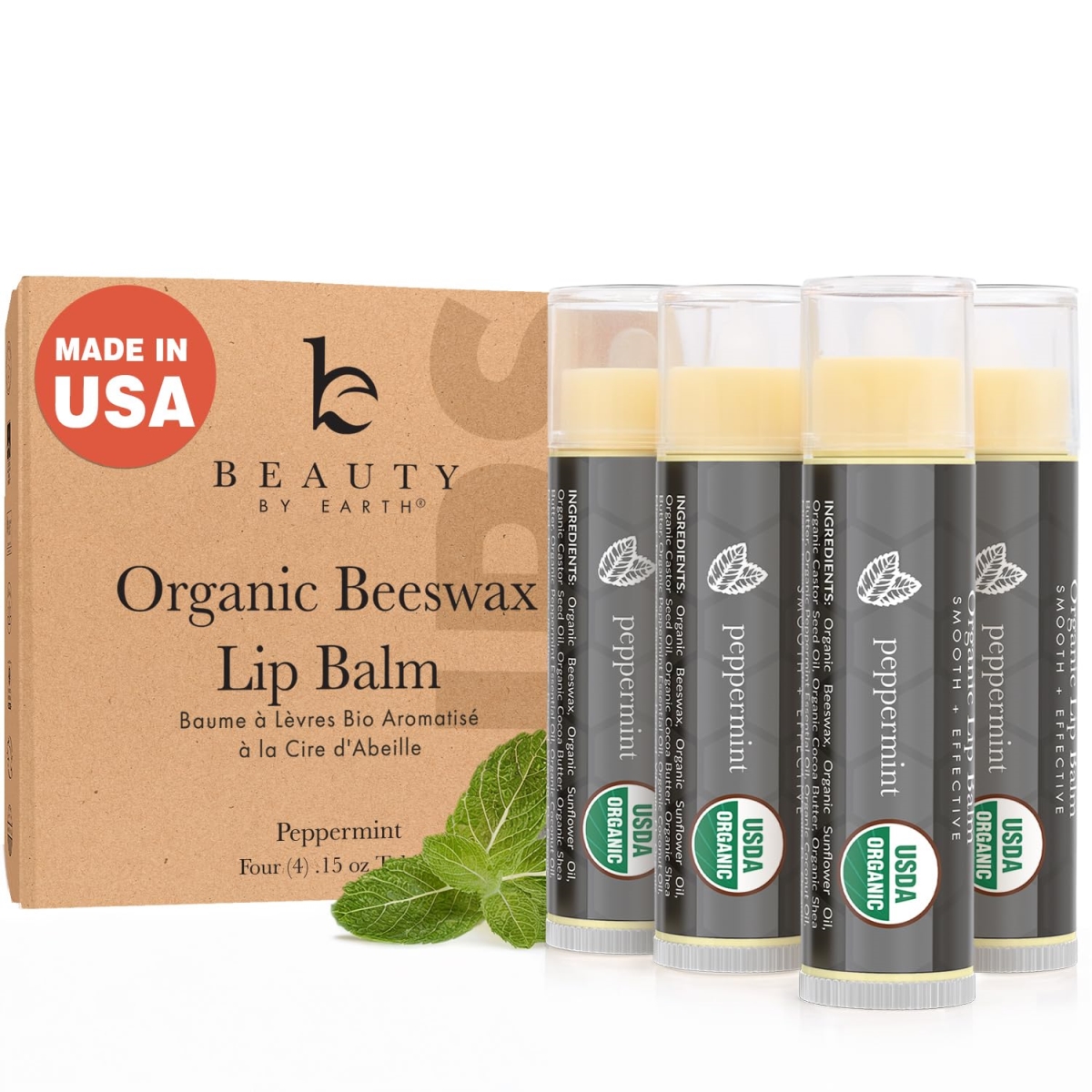 708930CD Peppermint Lip Balm Counter Display - 24 Piece