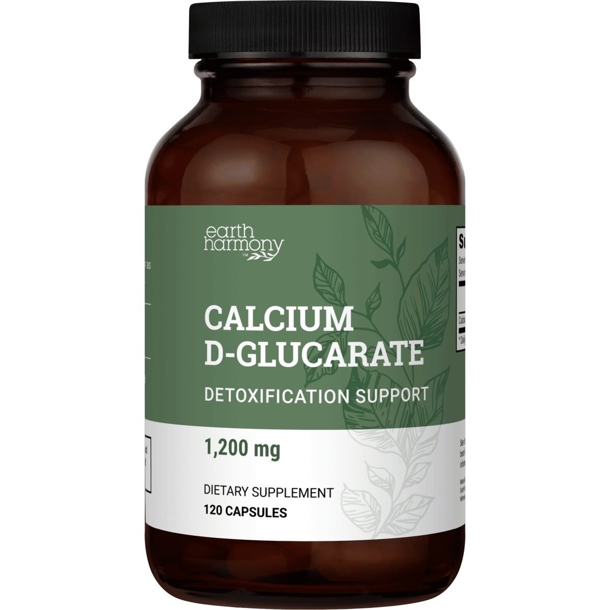 828330 Detoxification Support Plant-based Calcium D-Glucarate Supplements - 120 Capsules