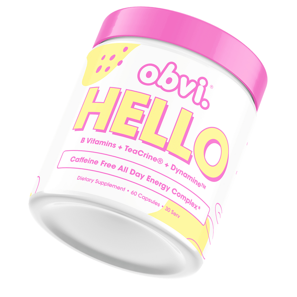 826309 Hello B Vitamins Caffeine Free All Day Energy Complex - 60 Caps