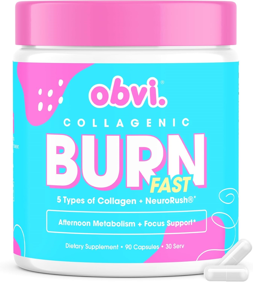 826507 Collagenic Burn Fast Dietary Supplement - 90 Caps