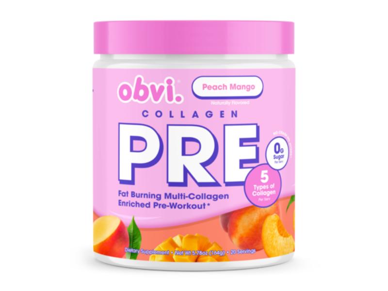 826527 5.78 oz Pre Workout Plus Collagen Peach Mango Dietary Supplement