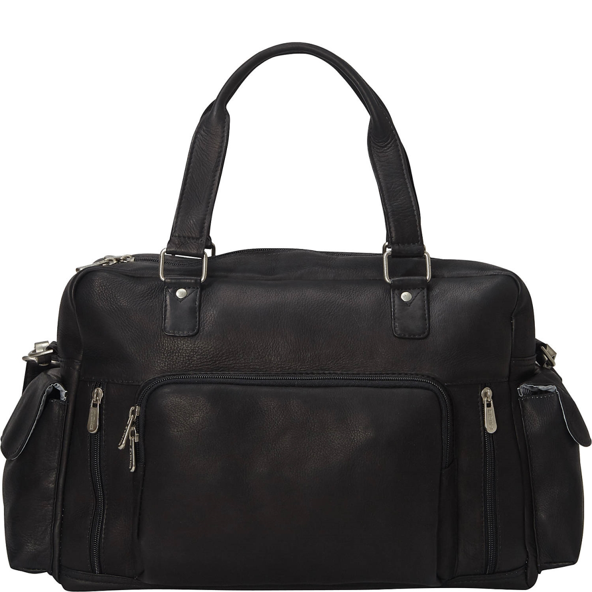 3139-BLK  Leather 3139-BLK Travelers Carry-On