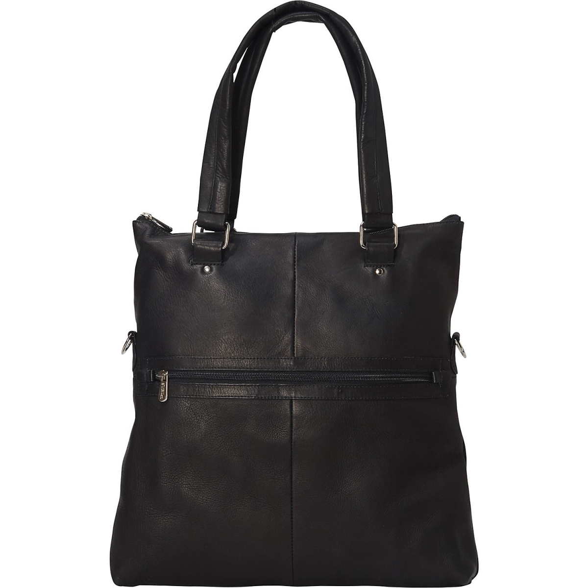 3144-BLK  Leather 3144-BLK Large Bucket Tote