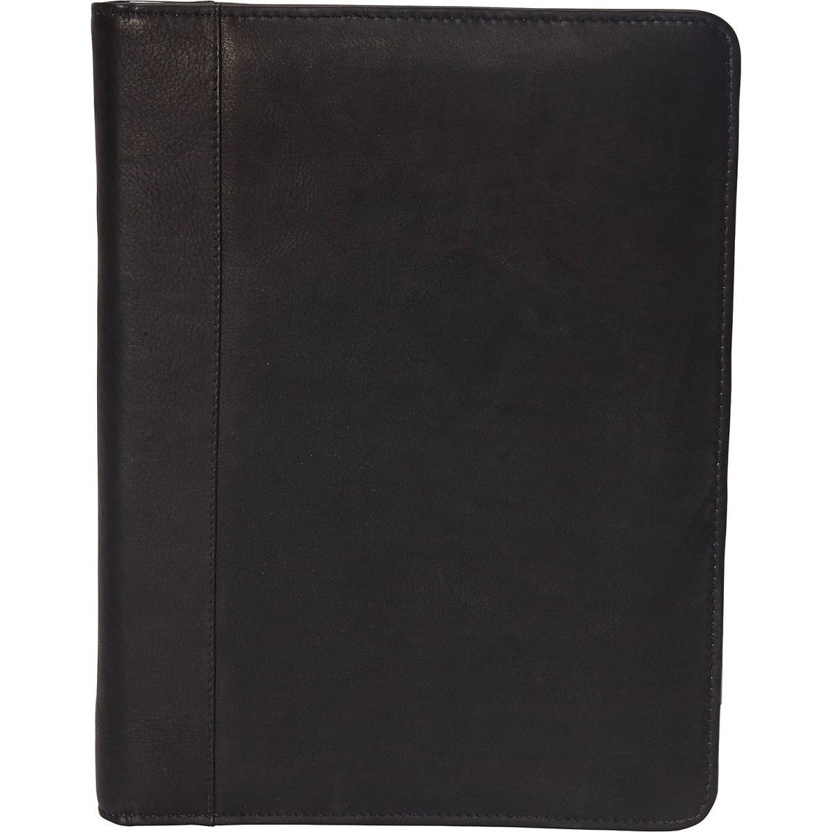 3145-BLK  Leather 3145-BLK Three Ring Binder/ Padfolio -  Piel