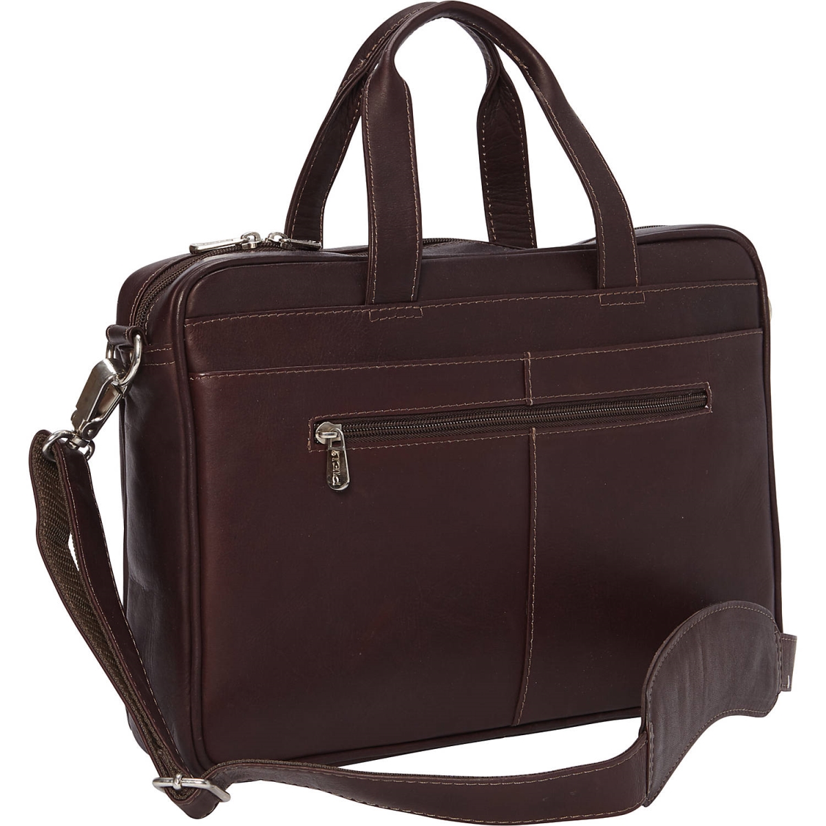 3101-CHC  Leather 3101-CHC Hidden Pocket Laptop Briefcase