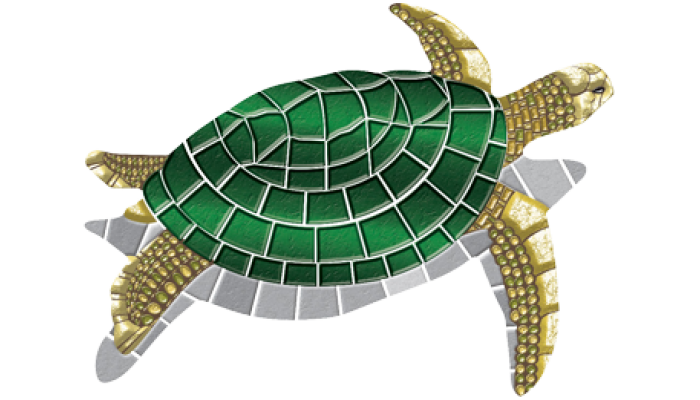 59 x 44 in. Turtle Mosaic, Medium