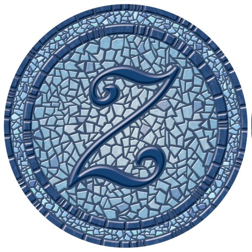 67B00-0044Z 29 in. dia. Monogram Mosaic Poolsaic Mat-Z