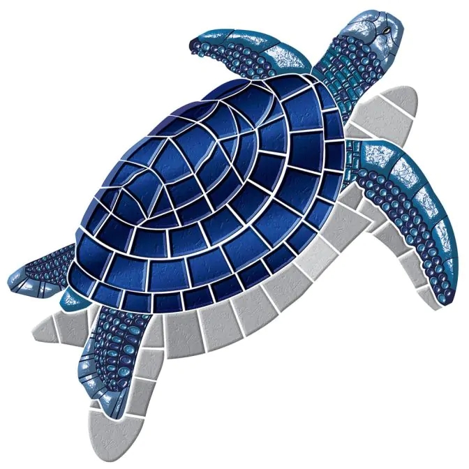 67B00-00192 Blue Turtle  - Large 80' x 60'