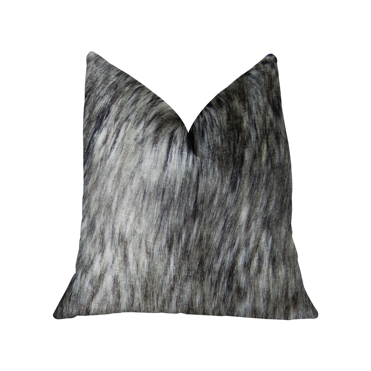 Cozy Siberian Husky Handmade Luxury Double Sided Pillow - Gray, White & Black - King
