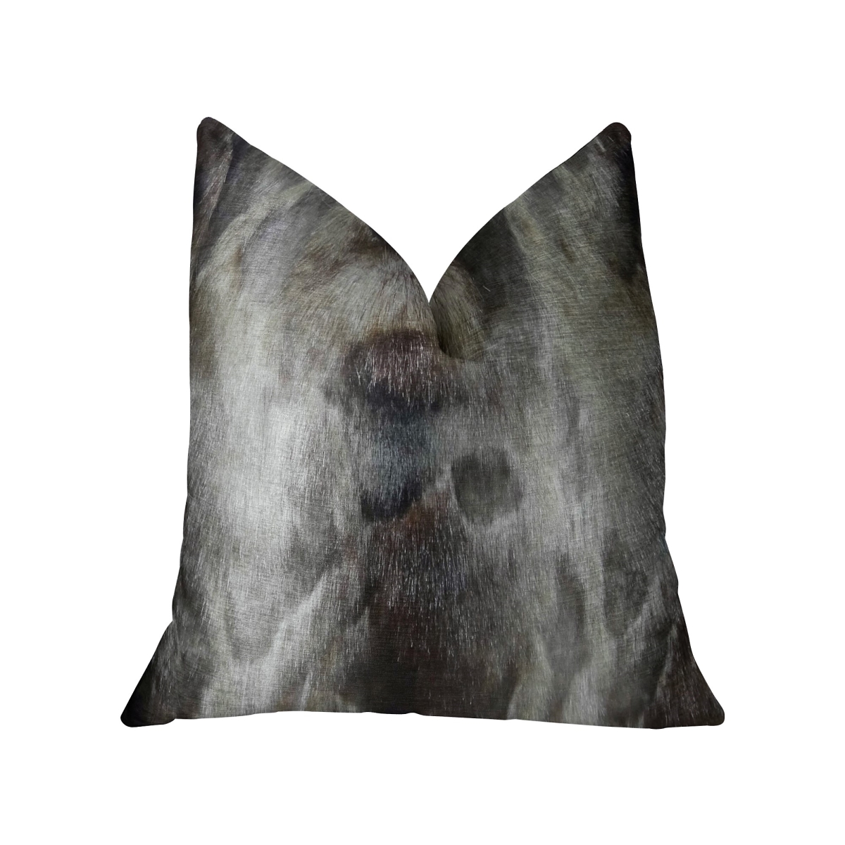 Dusty Handmade Luxury Double Sided Pillow, Ash Gray & Charcoal - King
