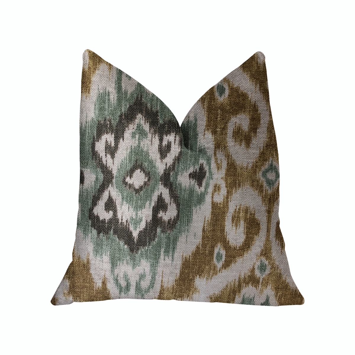 18 x 18 in. Ambrosia Luxury Double Sided Throw Pillow - Yellow & Beige