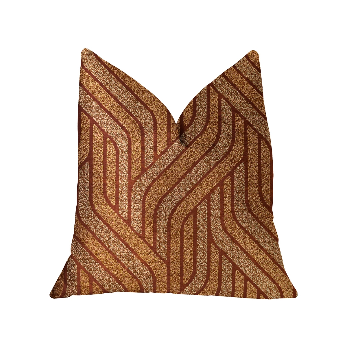 18 x 18 in. Twin Overpass Luxury Double Sided Throw Pillow - Orange
