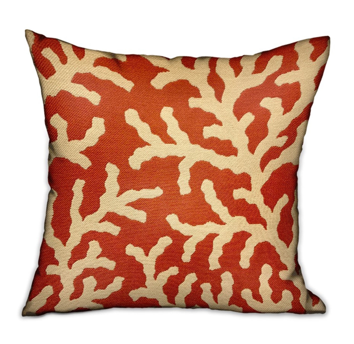26 x 26 in. Fire Ridge Orange Floral Luxury Throw Pillow