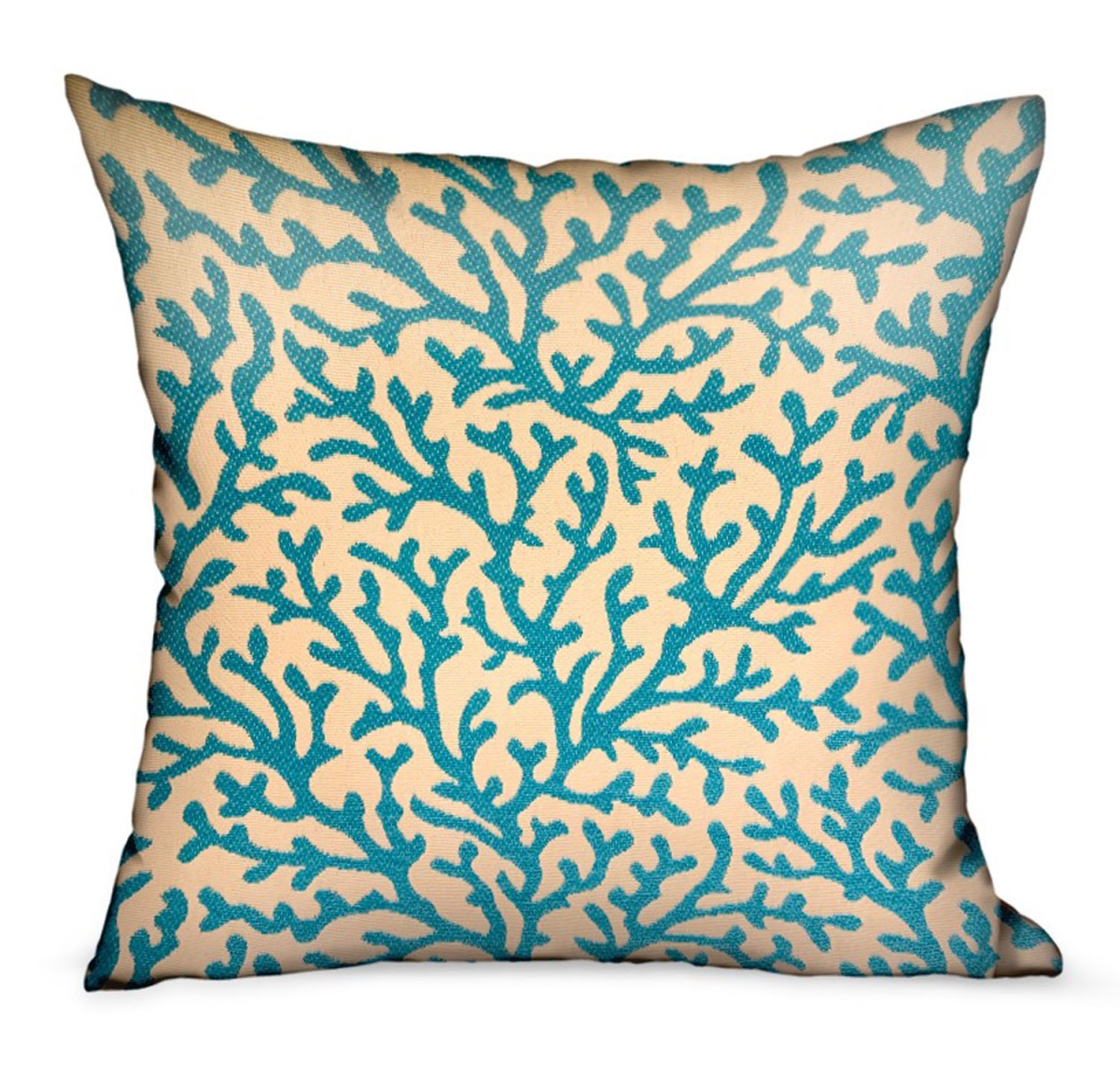 20 x 20 in. Marlin Vines Blue & Cream Floral Luxury Throw Pillow