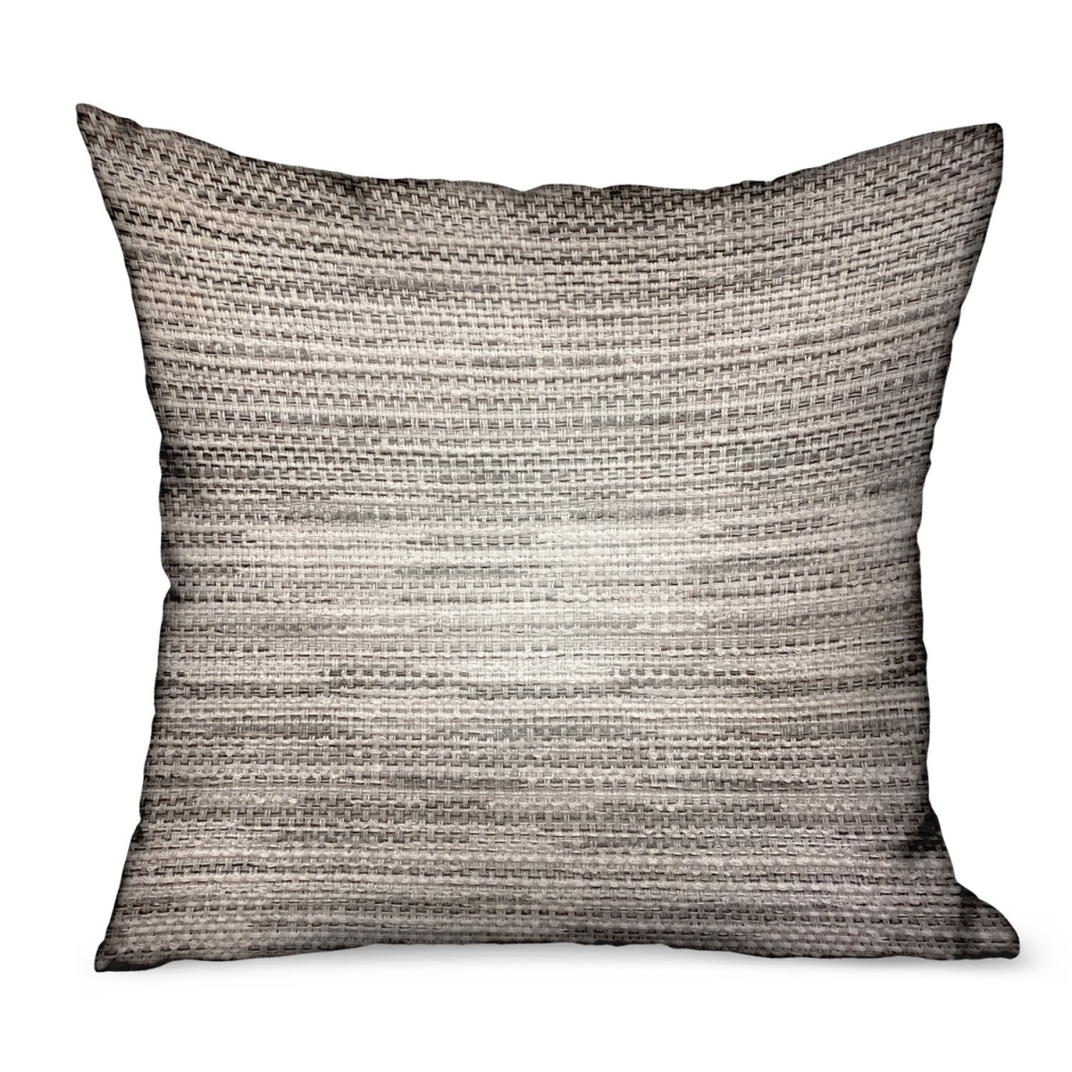 12 x 20 in. Silver Lake Weave Silver Solid Luxury Outdoor & Indoor Throw Pillow