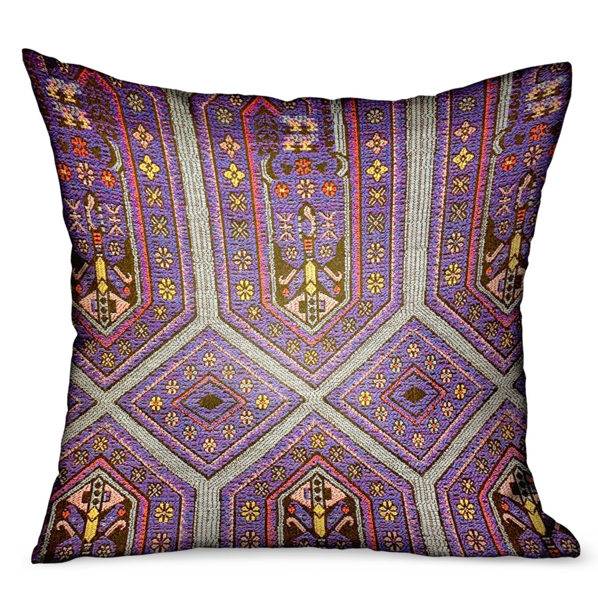 PBRAO105-1220-DP 12 x 20 in. Parisian Vibes Purple Geometric Luxury Outdoor & Indoor Throw Pillow