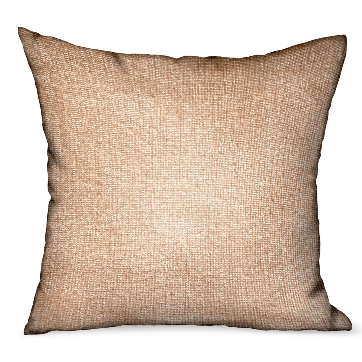 24 x 24 in. Lush Sepia Off-White Solid Luxury Outdoor & Indoor Throw Pillow
